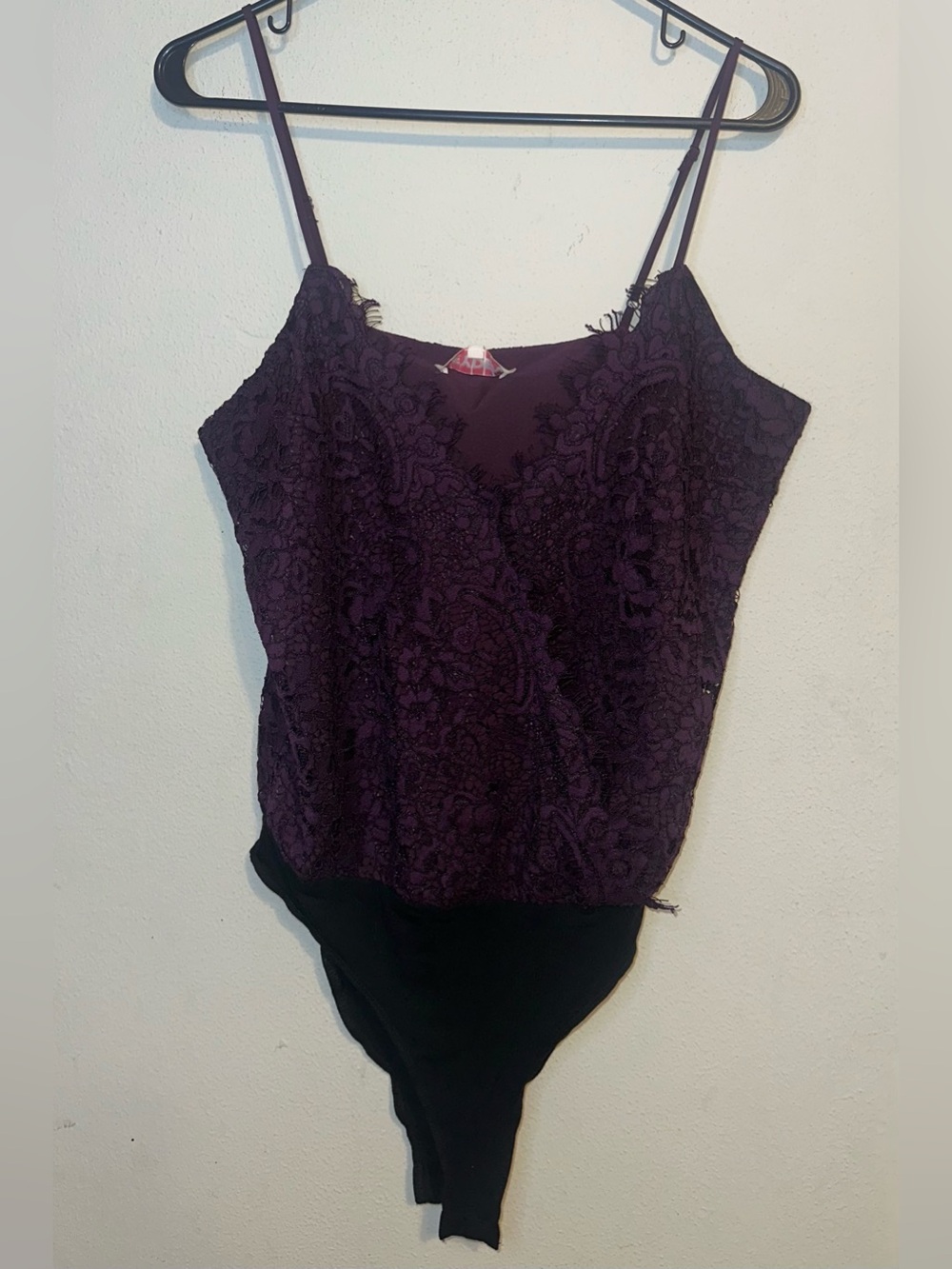 Leyden Purple Lace Camisole Bodysuit